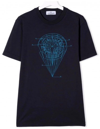 T-shirt Stone Island bimbo 761621051 blu PE22