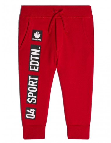 Pantalone Dsquared2 baby DQ0283 Sport Edtn. 04 Logo rosso AI21