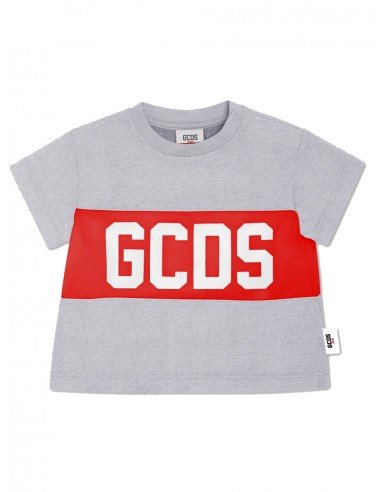 T-shirt GCDS baby GUM003LAA22 grigia PE22