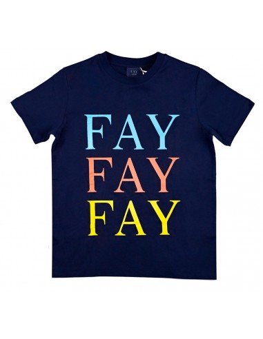 T-shirt Fay bimbo 5Q8211 navy P22