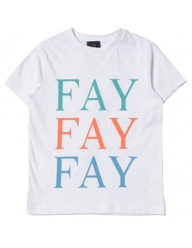 T-shirt Fay bimbo 5Q8211 bianca P22