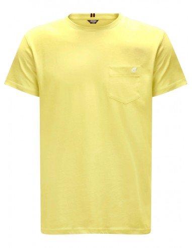 T-shirt K-way uomo Sigur K00AI30 gialla PE23