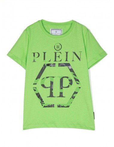 T-shirt Philipp Plein bimbo 2VM00DLAA24 verde PE23