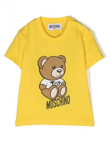 T-shirt Moschino baby MUM03DLBA10 gialla PE23