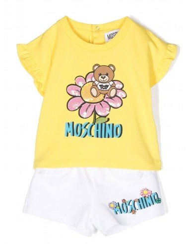 Completo Moschino baby MDG00PLBA08 giallo PE23