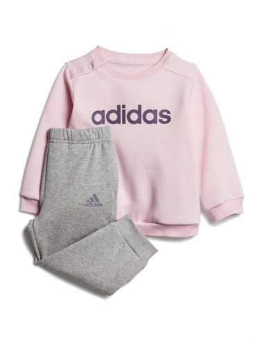 Completo Adidas baby IJ8871 Essential rosa grigio
