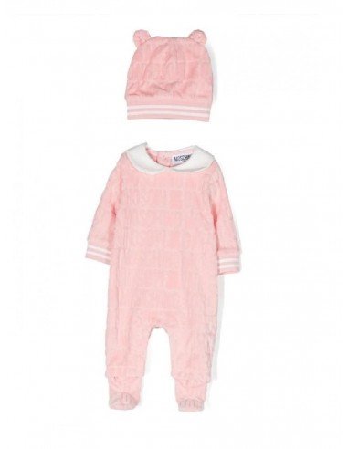 Completo Moschino baby MUY05HLGB10 rosa