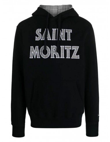 Felpa MC2 Saint Barth uomo Tribeca Saint Moritz nera