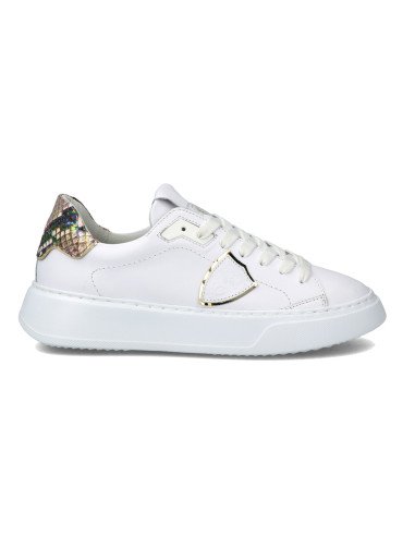 Sneakers Philippe Model donna Temple Veau Python VCP1 bianche AI21