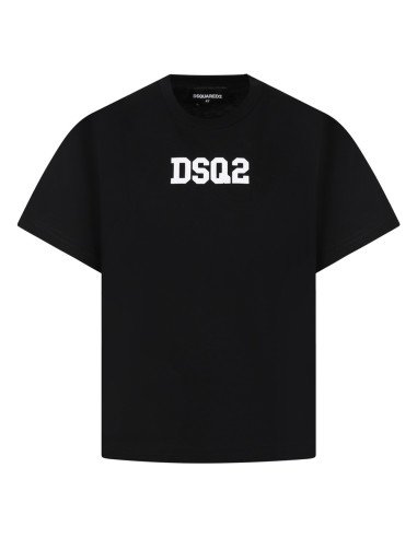 T-shirt Dsquared2 bimbo DQ1622D004G nera PE23