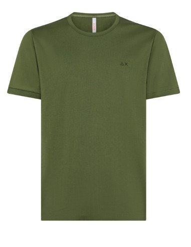 T-shirt Sun68 uomo Round Solid T34129 verde