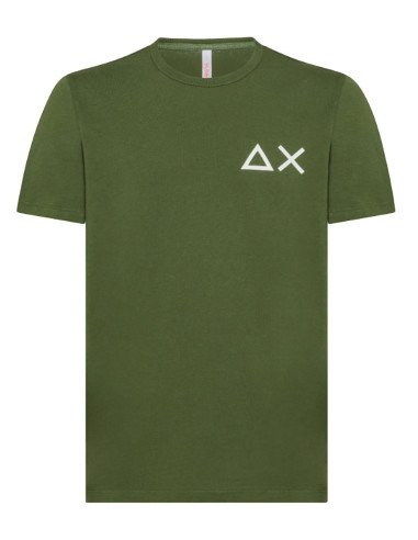 T-shirt Sun68 uomo Big AX logo T34105 verde