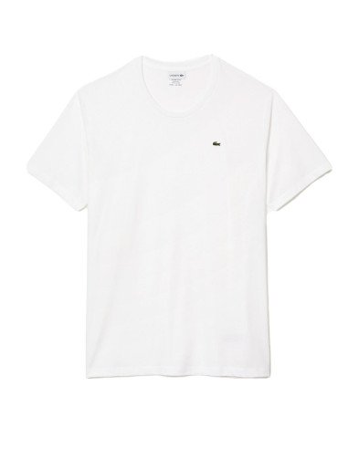 T-shirt Lacoste uomo TH6709 bianca regular fit 