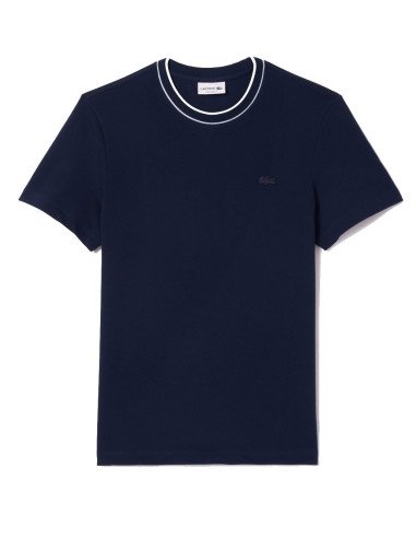 T-shirt Lacoste uomo TH8174 blu regular fit