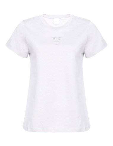 T-shirt Pinko donna 100355A1NW Bussolotto bianca