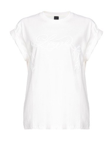 T-shirt Pinko donna 103138A1XD Telesto bianca