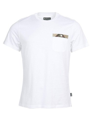 T-shirt Barbour uomo Durness MTS0682 bianca